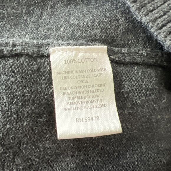 Refectory London Sweater Jacket Men Extra Large Grey Black Snap Button Zip Knit - Picture 4 of 13